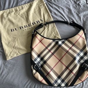 Authentic Burberry Supernova Check Large Larkin Hobo Bag